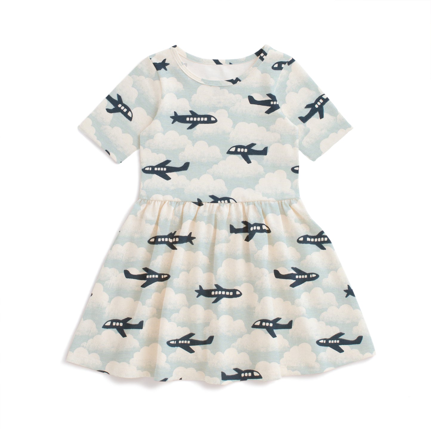 Alberta Dress - Airplanes Blue