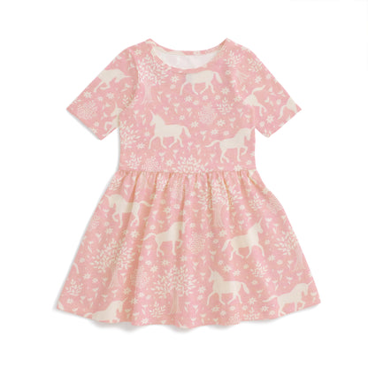 Alberta Dress - Magical Forest Pink