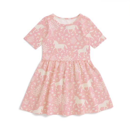 Alberta Dress - Magical Forest Pink