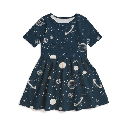 Alberta Dress - Planets Night Sky