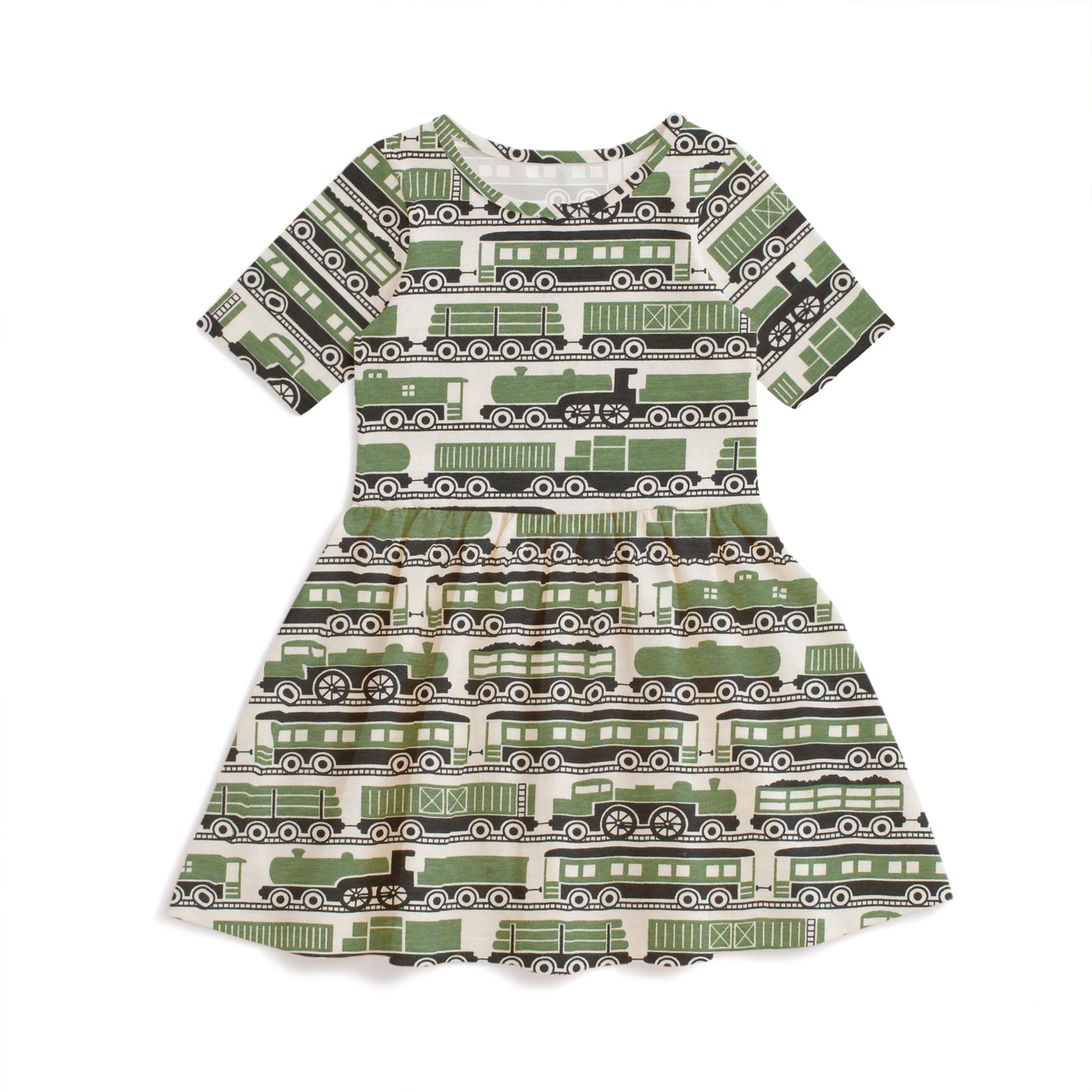 Alberta Dress - Railroad Green