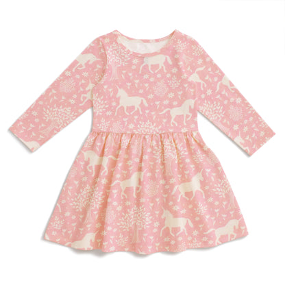 Calgary Dress - Magical Forest Pink