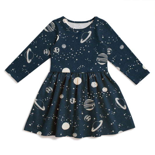 Calgary Dress - Planets Night Sky
