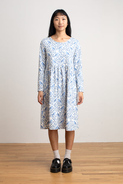 Copenhagen Dress - Birds & Berries Blue