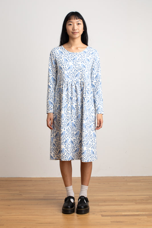 Copenhagen Dress - Birds & Berries Blue
