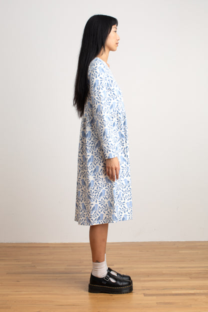 Copenhagen Dress - Birds & Berries Blue