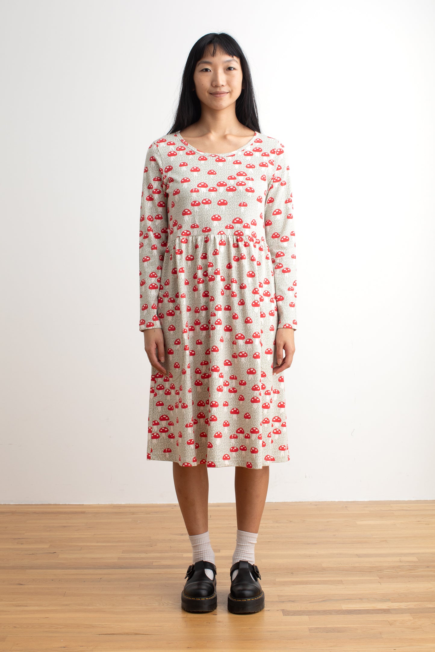 Copenhagen Dress - Mushrooms Sage