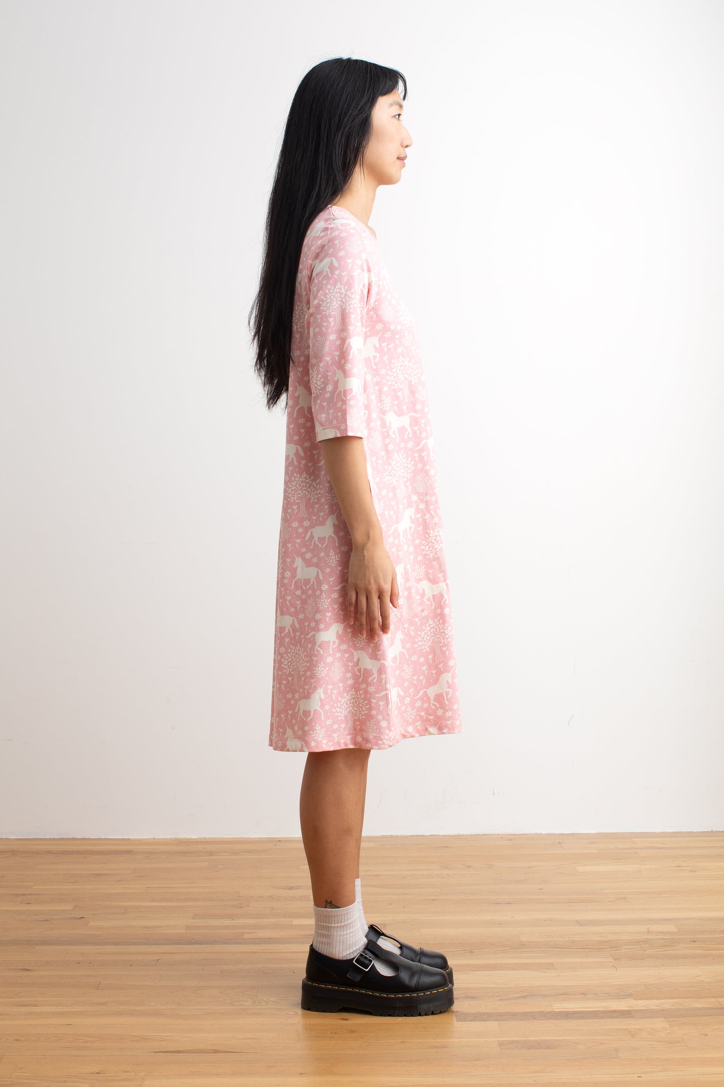 Helsinki Dress - Magical Forest Pink