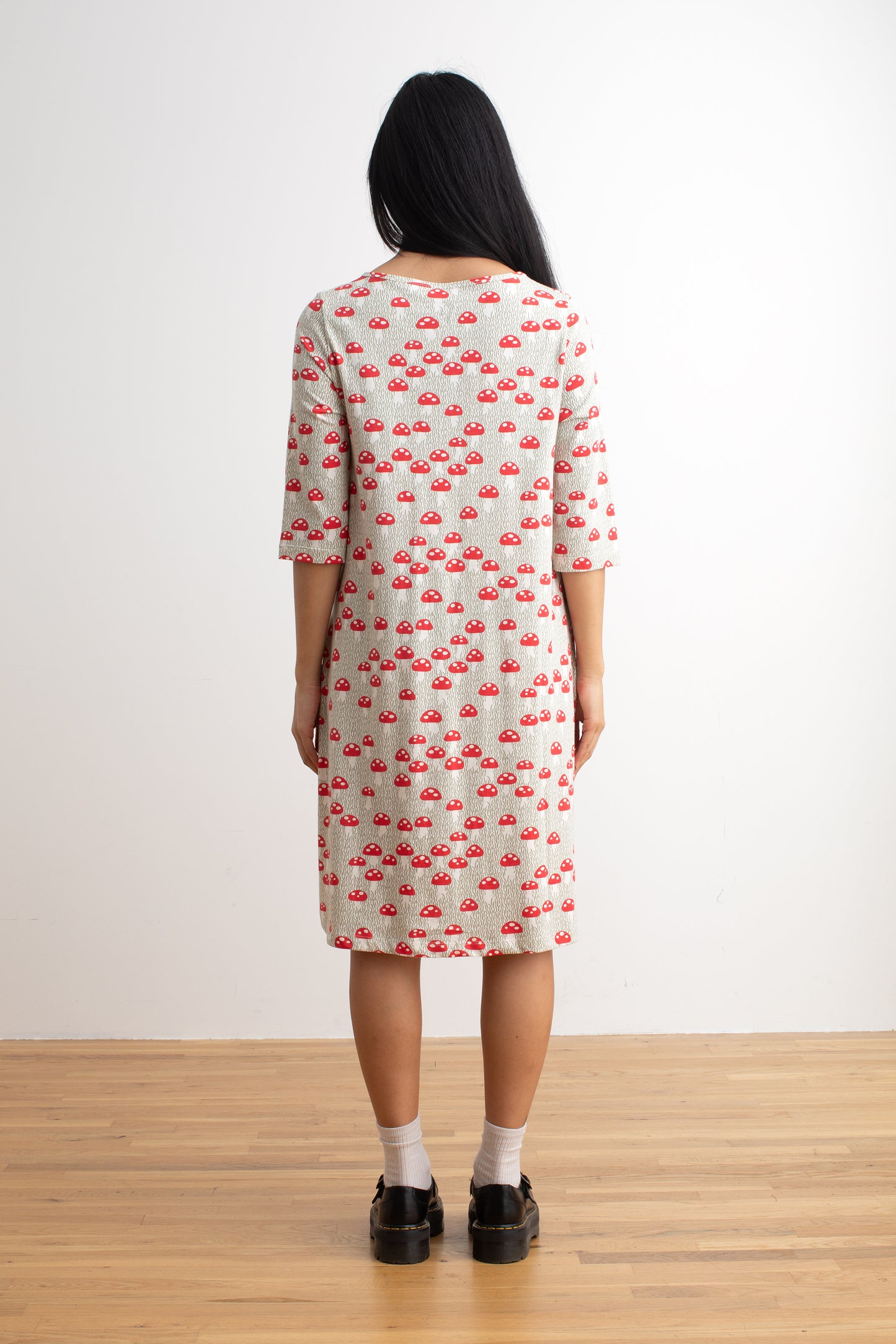 Helsinki Dress - Mushrooms Sage