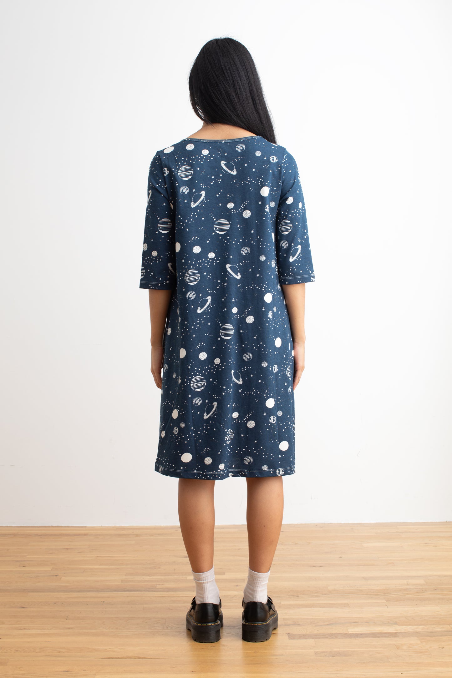 Helsinki Dress - Planets Night Sky
