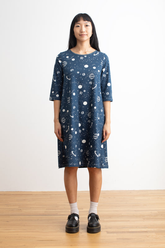 Helsinki Dress - Planets Night Sky