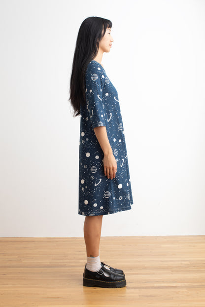 Helsinki Dress - Planets Night Sky