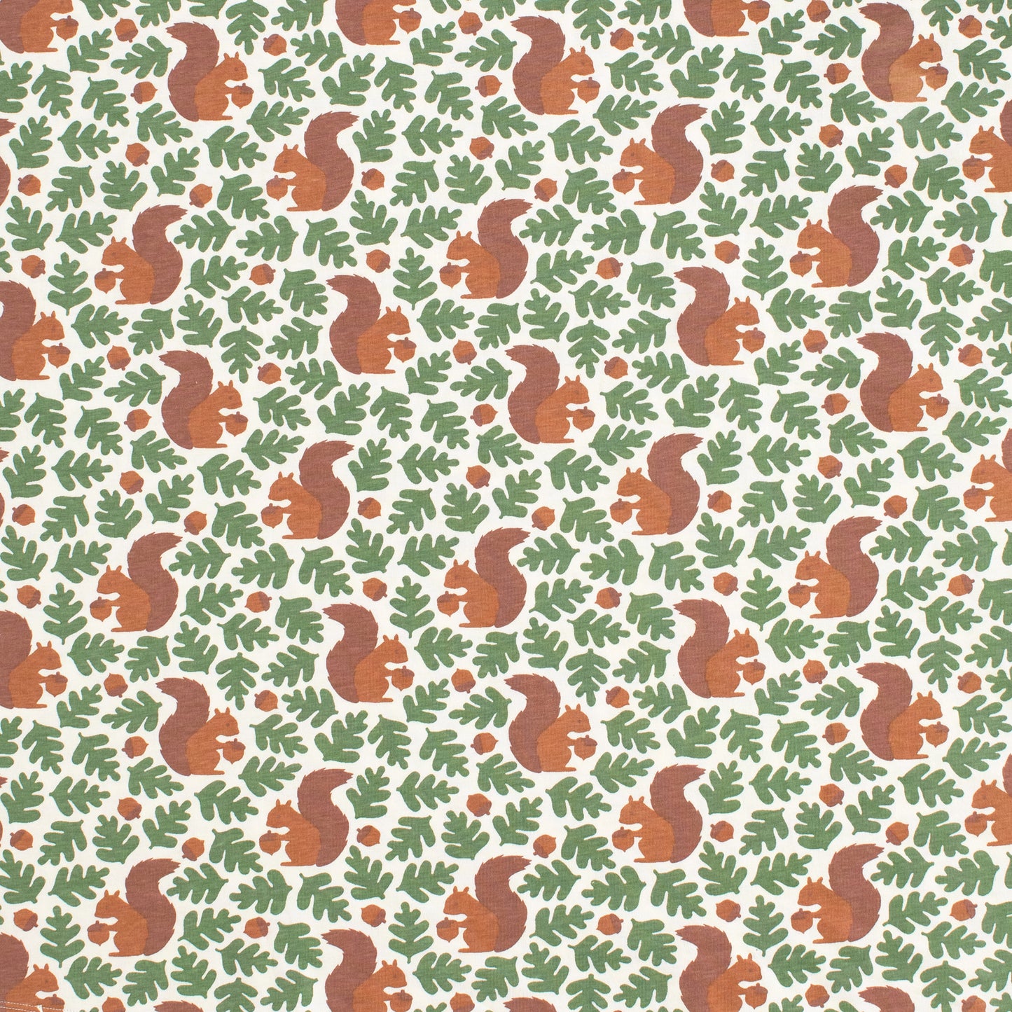 Long-Sleeve Romper - Squirrels Forest Green
