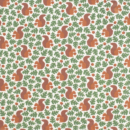 Long-Sleeve Romper - Squirrels Forest Green