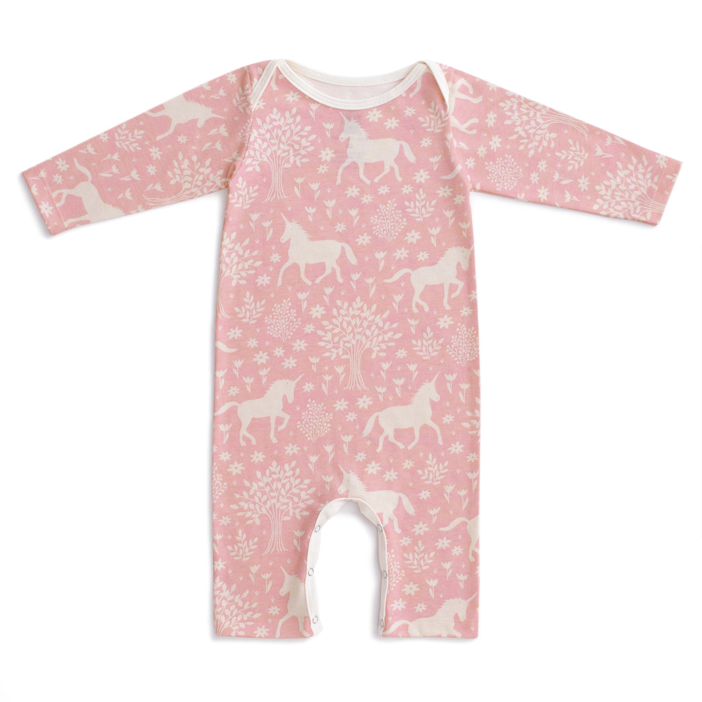 Long-Sleeve Romper - Magical Forest Pink