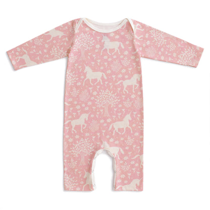 Long-Sleeve Romper - Magical Forest Pink