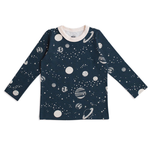 Long-Sleeve Tee - Planets Night Sky