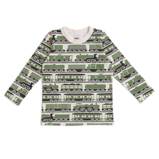 Long-Sleeve Tee - Railroad Green