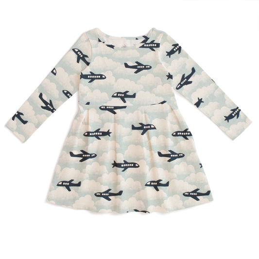 Madison Dress - Airplanes Blue