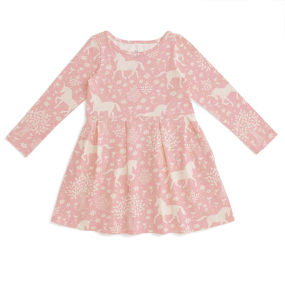 Madison Dress - Magical Forest Pink