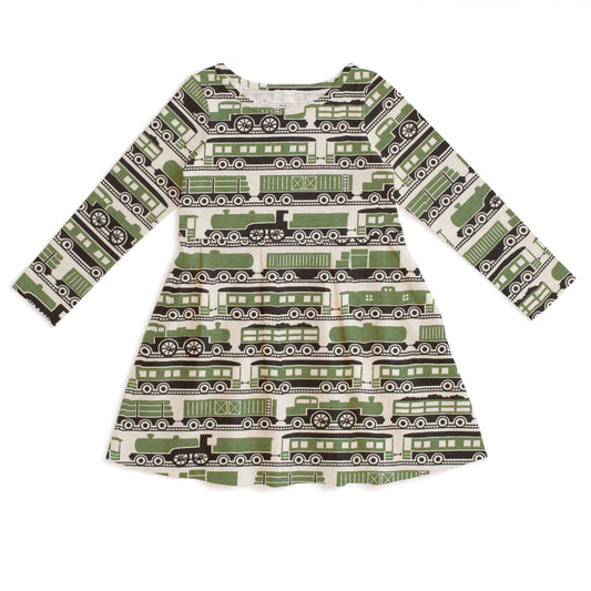 Madison Dress - Railroad Green