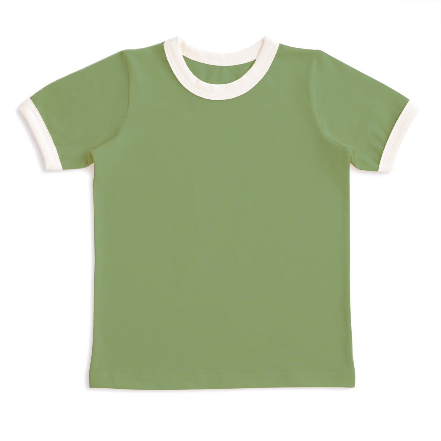 Ringer Tee - Solid Leaf Green