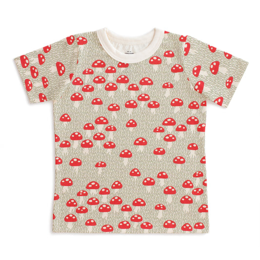 Short-Sleeve Tee - Mushrooms Sage